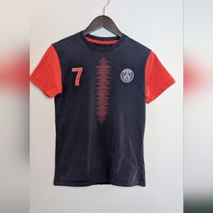 Paris Saint-Germain #7 Kylian Mbappé Soccer Football T Shirt, Size S